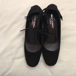One time worn suede shoes from Saint Laurent